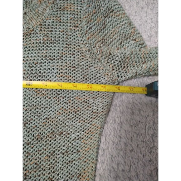 BCBG Max Azria Button Front Cardigan Sweater Green Medium Boho Cottage Core... - Picture 9 of 9